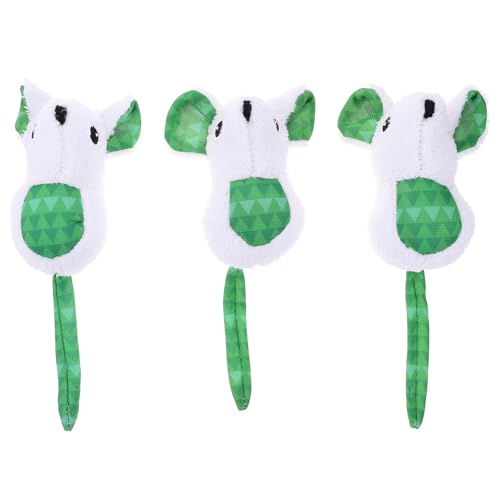 YARNOW 3stücke Plüschmaus Katzenspielzeug in Cartoon-Form Maus-plüschspielzeug Für Hauskatzen Katzenbeißspielzeug Kauspielzeug Für Katzen Katzenspielzeug Plusch Kätzchenspielzeug von YARNOW