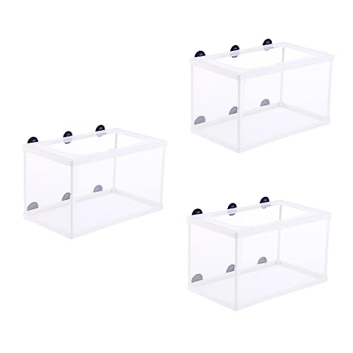 YARNOW 3 Stück Großes Fischzucht Netz mit Saugnapf Fischbrut isolierbox für Aquarium Langlebiges und Durchsichtiges Aufzuchtbecken zur Sicheren Fischinkubation und Schutz Kleiner Fische YARNOW 3 Stück Großes Fischzucht Netz mit Saugnapf Fischbrut isolierbox für Aquarium Langlebiges und Durchsichtiges Aufzuchtbecken zur Sicheren Fischinkubation und Schutz Kleiner Fische von YARNOW