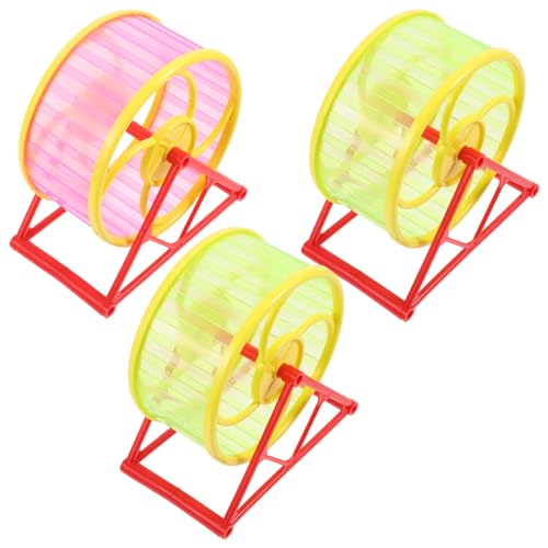 YARNOW 3stücke Hamster Laufrad Satz Geräuschloses Sportspielzeug Für Kleintiere rutschfest Für Hamster Und Andere Nagetiere Größe Für Haustiere Fördert Bewegung Und Spielspaß YARNOW 3stücke Hamster Laufrad Satz Geräuschloses Sportspielzeug Für Kleintiere rutschfest Für Hamster Und Andere Nagetiere Größe Für Haustiere Fördert Bewegung Und Spielspaß von YARNOW