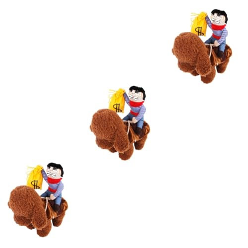 YARNOW 3 Stück Haustier -reitanzug Welpe Kleiderkostüm Haustiere Reiter Hund Kostüm Lustig Hundegeburtstagsfeier Outfit Schild Cowboy Kostüme Kleid Für Haustier Name Haustierkostüm von YARNOW