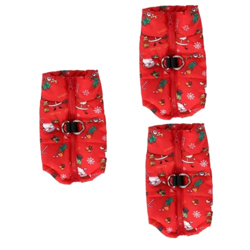 YARNOW 3 Stück Hundejacke Weste Weihnachten Warmer Hundemantel Hundemäntel Haustier Hunde Winteroutfit Hund warme Kleidung Winterkleidung für Hund Modesporthundjacke kleine hundekleidung YARNOW 3 Stück Hundejacke Weste Weihnachten Warmer Hundemantel Hundemäntel Haustier Hunde Winteroutfit Hund warme Kleidung Winterkleidung für Hund Modesporthundjacke kleine hundekleidung von YARNOW