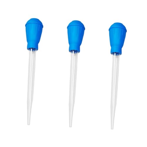 YARNOW 3 Stück KOT verschiebende Pipette Panzer aufgewertet Fisch Skimmer für Aquarien reinigungswerkzeuge Cleaning Tools praktischer Aquarientropfer Siphon für Aquarienkot Plastik Blue von YARNOW