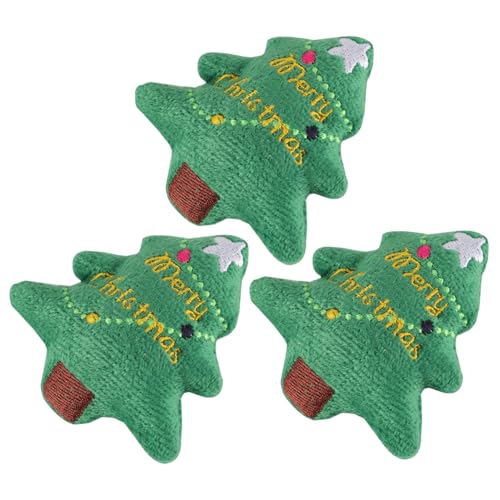 YARNOW 3 Stück Katzen Kauspielzeug aus Weichem Plüsch Interaktives Weihnachtsbaum für Kätzchen Langlebig und Sicher Farbenfrohes Katzenspielzeug für Beschäftigung und Zahnpflege YARNOW 3 Stück Katzen Kauspielzeug aus Weichem Plüsch Interaktives Weihnachtsbaum für Kätzchen Langlebig und Sicher Farbenfrohes Katzenspielzeug für Beschäftigung und Zahnpflege von YARNOW