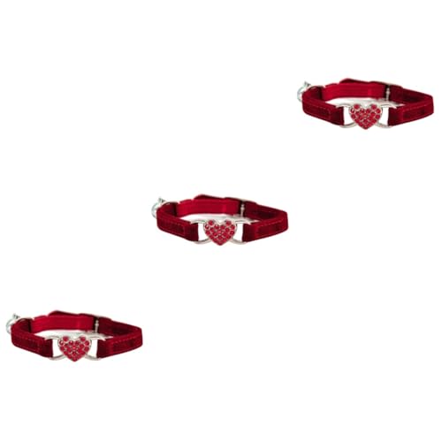 YARNOW 3 Stück Katzenhalsband Katzenhalskette Strass Katzenkette Haustierhalsband YARNOW 3 Stück Katzenhalsband Katzenhalskette Strass Katzenkette Haustierhalsband von YARNOW