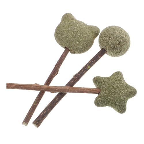 YARNOW Spielzeug-Lollipop-leckerli Für Katzen Minze Katzen-reinigungsstäbchen Essbare Snacks 3 Stück von YARNOW