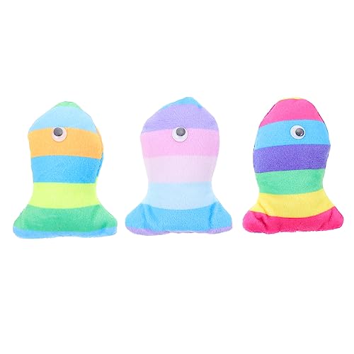 YARNOW 3stücke Teiliges Interaktives Katzenspielzeug Bunte Katzenminze Fische Strapazierfähig Langlebig Kauspielzeug Für Katzen Zur Beschäftigung Und Zahnpflege von YARNOW