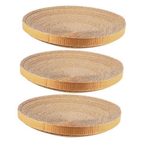 YARNOW Kratzpappe für Katzen 3-teiliges Katzenkratzbrett Aus Karton Ersatz für Katzenkratzbrett für Den Innenbereich Wiederverwendbares Kratzbrett für Kätzchen Wandmontage Kratzbrett YARNOW Kratzpappe für Katzen 3-teiliges Katzenkratzbrett Aus Karton Ersatz für Katzenkratzbrett für Den Innenbereich Wiederverwendbares Kratzbrett für Kätzchen Wandmontage Kratzbrett von YARNOW