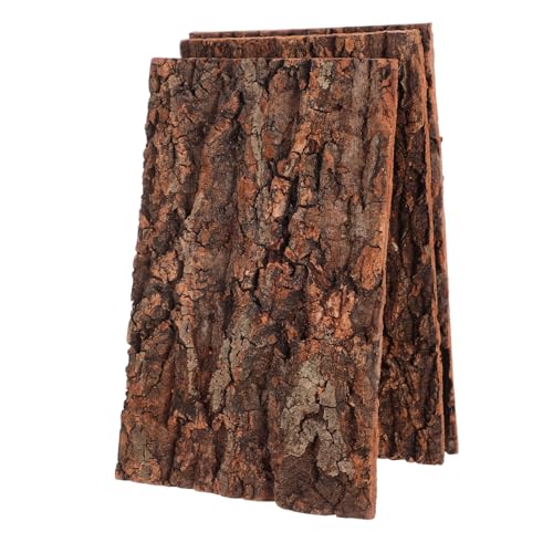 YARNOW 3 Stück Kletterrinde Eidechsenbecken Korkrinde Für Terrarien Baumrindenhintergrund Für Terrarium Kreative Baumrinde Kletterspielzeug Für Baumrinde Klettern Korkenrinde Light Brown von YARNOW
