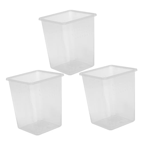 YARNOW 3 Stück Reptilien futterbox Transparent mit Belüftungslöchern Langlebig Wetterbeständig für Spinnen Geckos Schlangen Kleine Haustiere Praktisches Futterbehälter YARNOW 3 Stück Reptilien futterbox Transparent mit Belüftungslöchern Langlebig Wetterbeständig für Spinnen Geckos Schlangen Kleine Haustiere Praktisches Futterbehälter von YARNOW