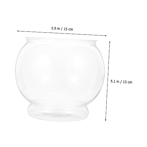 YARNOW 3 Stück Teiliges Transparentes Kunststoff Fischglas Mittelgroß Unzerbrechlich Globusförmig Dekoratives Aquarium für Schreibtisch Büro und für Goldfische und Pflanzenpflege YARNOW 3 Stück Teiliges Transparentes Kunststoff Fischglas Mittelgroß Unzerbrechlich Globusförmig Dekoratives Aquarium für Schreibtisch Büro und für Goldfische und Pflanzenpflege von YARNOW