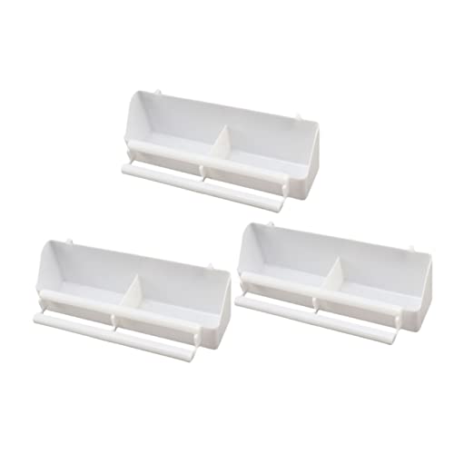YARNOW 3 Stück Vogelfutterbox Vogelhäuschenkäfig Cockatiel Papageifutter Vogelhäuschen Für Kleine Vögel Schüssel Sittich Futternapf Draußen Wildvogelfutter Futterspender Pp-Material Weiß YARNOW 3 Stück Vogelfutterbox Vogelhäuschenkäfig Cockatiel Papageifutter Vogelhäuschen Für Kleine Vögel Schüssel Sittich Futternapf Draußen Wildvogelfutter Futterspender Pp-Material Weiß von YARNOW