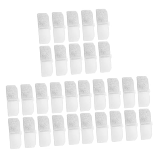 YARNOW 30 Stück Wasserspender Filter Baumwolle Hundewasserfilter Haustier Kohlenstoff Brunnenfilter Haustier Wasserspender Filter Kohle Ersatzfilter Haustier Brunnen Filter Kohle von YARNOW