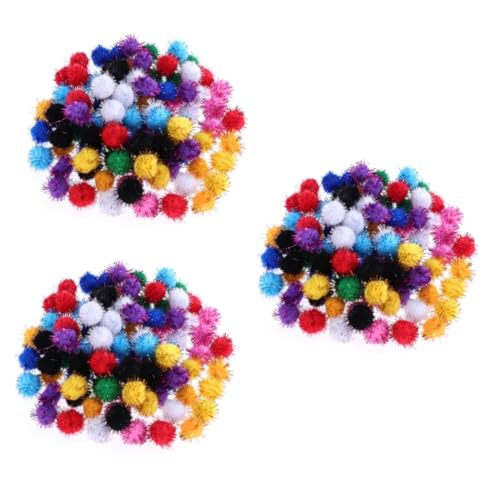 YARNOW Katzenspielzeug Ball 300 Stück Flauschige Kugeln Flauschige Dekorationen Bastel Pompons Zum Basteln von YARNOW