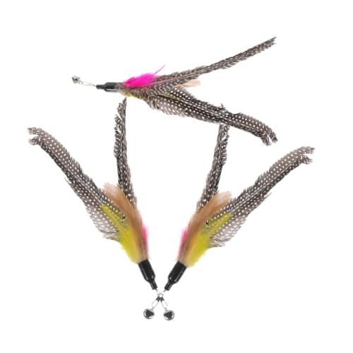 YARNOW 3stücke Teiliges Katzen-Spielzeug Federn Ersatzköpfe Für Interaktive Katzenangel Langlebiges Katzenspielzeug Spiel Und Für Kätzchen Und Katzen YARNOW 3stücke Teiliges Katzen-Spielzeug Federn Ersatzköpfe Für Interaktive Katzenangel Langlebiges Katzenspielzeug Spiel Und Für Kätzchen Und Katzen von YARNOW