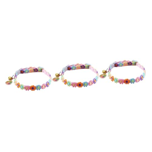YARNOW 3St Halsband zarter Kätzchenkragen für Haustiere farbige welpenhalsbänder tierische bescherung Hunde Verstellbarer Kätzchenkragen Katzenhalsbänder Polyester YARNOW 3St Halsband zarter Kätzchenkragen für Haustiere farbige welpenhalsbänder tierische bescherung Hunde Verstellbarer Kätzchenkragen Katzenhalsbänder Polyester von YARNOW