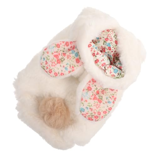 YARNOW 3St Hase große Ohren Baumwolle Mädchen Kleider Welpenhasenkostüm Hunde schal hundemantel Mäntel weihnachtsdeko Hundebekleidung Hund wärme Kleidung atmungsaktiv Baumwollmantel Knopf von YARNOW