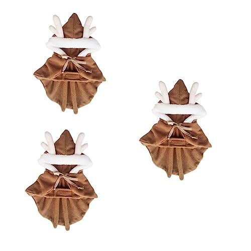 YARNOW 3St Haustier-Cosplay-Kostü hundemantel Dog Raincoat kleine hundekleidung Weihnachten Kleider Party-Hundekleidung Weihnachtsmantel für Haustiere die Katze Verwandlungs-Outfit Schal YARNOW 3St Haustier-Cosplay-Kostü hundemantel Dog Raincoat kleine hundekleidung Weihnachten Kleider Party-Hundekleidung Weihnachtsmantel für Haustiere die Katze Verwandlungs-Outfit Schal von YARNOW
