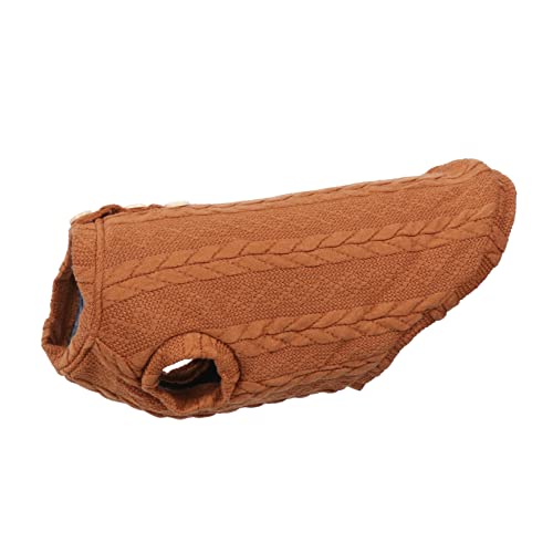 YARNOW 3St Haustier-Pullover hundemantel Dog Raincoat Dog Coat Tunika-Pullover mit Rollkragen Hund Winter-Sweatshirt Warmer Hundepullover Hund gestrickter Pullover Außen gestrickt Coffee von YARNOW