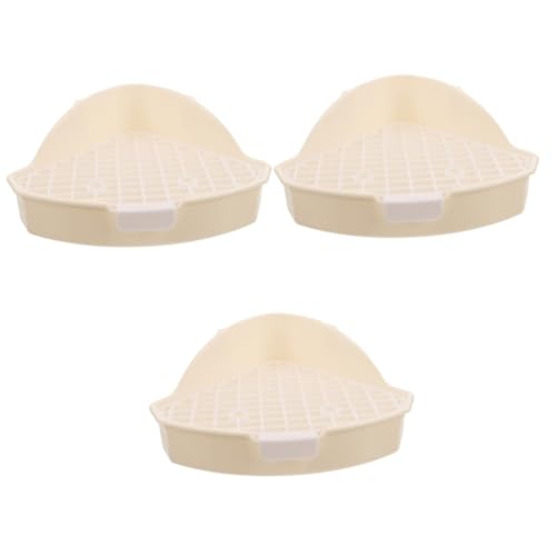 YARNOW 3St Haustier Töpfchen Haustiere Haustierkäfig Chinchilla-Eck-Katzentoilette kleine Haustiertoilette Rattenstreu Hohe Kapazität Bettpfanne Hamster kleines Haustier Hase Plastik Weiß YARNOW 3St Haustier Töpfchen Haustiere Haustierkäfig Chinchilla-Eck-Katzentoilette kleine Haustiertoilette Rattenstreu Hohe Kapazität Bettpfanne Hamster kleines Haustier Hase Plastik Weiß von YARNOW