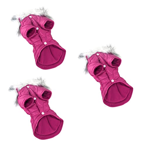YARNOW 3St Haustier hält warme Kleidung hundemantel Dog Raincoat Haustierkleidung Dog Coat Haustier Hund Mantel Hund warme Jacke Hoodie Haustier-Welpen-Kleidung Haustierjacke Rosy YARNOW 3St Haustier hält warme Kleidung hundemantel Dog Raincoat Haustierkleidung Dog Coat Haustier Hund Mantel Hund warme Jacke Hoodie Haustier-Welpen-Kleidung Haustierjacke Rosy von YARNOW