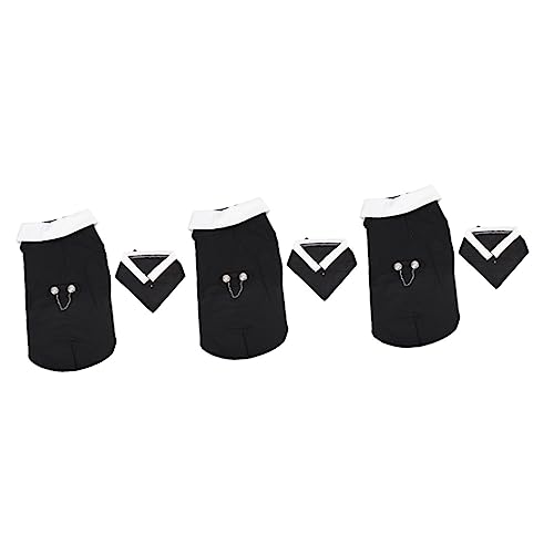 YARNOW 3st Haustieranzug Große Kostüme Für Hunde Modekleidung Kleider Trendig Verschleißfester Hund Welpe Smoking Kleider Für Hochzeiten Als Gast Bequemer Hundeanzug Anmut Shirt Polyester YARNOW 3st Haustieranzug Große Kostüme Für Hunde Modekleidung Kleider Trendig Verschleißfester Hund Welpe Smoking Kleider Für Hochzeiten Als Gast Bequemer Hundeanzug Anmut Shirt Polyester von YARNOW