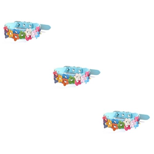 YARNOW 3St Haustierhalsband - Blaue Haustierhalsband - PU Haustierhalsband Verstellbares Haustierhalsband kleines hundehalsband für Hunde Haustier Hundehalsband Seil YARNOW 3St Haustierhalsband - Blaue Haustierhalsband - PU Haustierhalsband Verstellbares Haustierhalsband kleines hundehalsband für Hunde Haustier Hundehalsband Seil von YARNOW