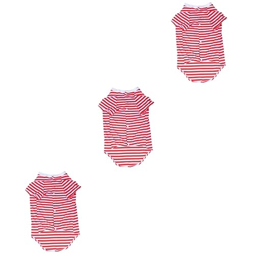 YARNOW 3St Hundekleidung groß Hundekostüme Haustierbekleidung Hundekostü Kostü Hundekleider Muskelshirt Tanktops Hundehemden Hundeweste aus Baumwolle Streifen Unterhemd Samojede rot YARNOW 3St Hundekleidung groß Hundekostüme Haustierbekleidung Hundekostü Kostü Hundekleider Muskelshirt Tanktops Hundehemden Hundeweste aus Baumwolle Streifen Unterhemd Samojede rot von YARNOW
