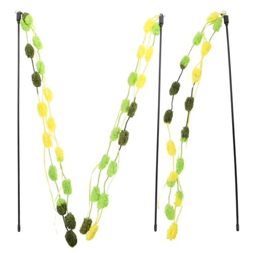 YARNOW 3stücke Teiliges Interaktives Katzen-Spielzeug Bunte Katzenangel Mit Rainbow Cotton Candy Design Für Indoor-Katzen Spiel Und Bewegung YARNOW 3stücke Teiliges Interaktives Katzen-Spielzeug Bunte Katzenangel Mit Rainbow Cotton Candy Design Für Indoor-Katzen Spiel Und Bewegung von YARNOW