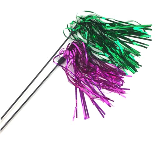 YARNOW 3er-Pack Katzenangel – Interaktive Regenbogenstäbe Für Katzen – Angelrute Mit Glöckchen Und Reflektierenden Bändern – Spielzeug (zufällige Farbe) YARNOW 3er-Pack Katzenangel – Interaktive Regenbogenstäbe Für Katzen – Angelrute Mit Glöckchen Und Reflektierenden Bändern – Spielzeug (zufällige Farbe) von YARNOW