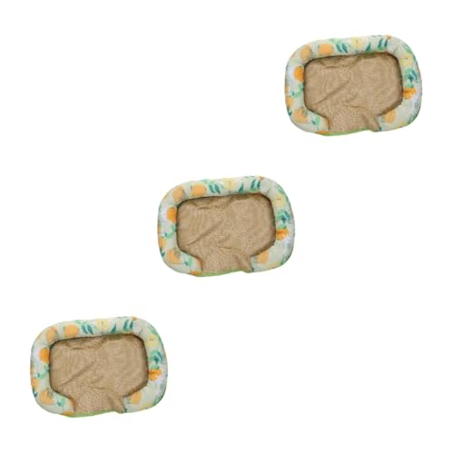 YARNOW 3St Katzenbettmatte katzenbettchen katzenkissen Sommer-Hundedecke Selbstkühlende Matte für Hunde Bodenschlafmatten Kätzchen Kühlbett für Hunde Kühlende Hundematte Dicke Eisseide von YARNOW