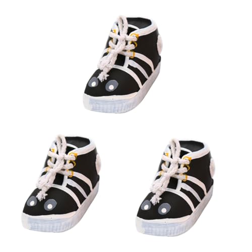 YARNOW 3stücke Molar Spielzeug Für Hunde Kauspielzeug Schuhform Mit Geräuschfunktion Fördert Zahnpflege Und Verhindert Zerstörung Für Zuhause Und Unterwegs von YARNOW