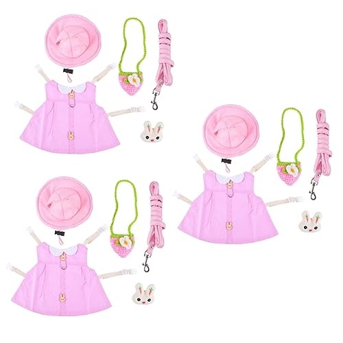 YARNOW 3St Kleidung für Haustierkaninchen Welpenleine Geschirr für kleine Hunde Bunny kostü Hasen kostü Kleider Muskelshirt Hasenwestenleine Hasenleine Gurt Frettchen Haustieranzug Rosa YARNOW 3St Kleidung für Haustierkaninchen Welpenleine Geschirr für kleine Hunde Bunny kostü Hasen kostü Kleider Muskelshirt Hasenwestenleine Hasenleine Gurt Frettchen Haustieranzug Rosa von YARNOW