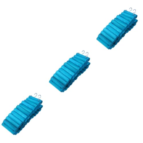 YARNOW 3St Kletterspielzeug für Hamster Chinchilla-Leiter Hamsterspielzeug Hamstertreppe Kletterleiter für Haustiere Hamster Kletterwand Haustierholzleiter Vogel Holzleiter Bambus Blue von YARNOW