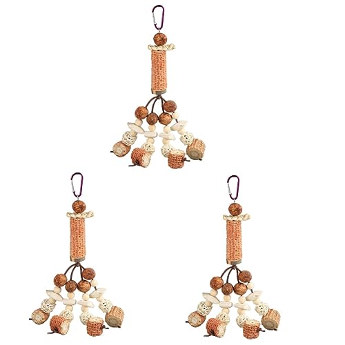 YARNOW 3St Papagei Kauspielzeug Ara Nymphensittich-Spielzeug für den Haushalt vogelkäfig zubehör vogelzubehör für käfig Bissfestes Sittichspielzeug Bissfestes Nymphensittich-Spielzeug YARNOW 3St Papagei Kauspielzeug Ara Nymphensittich-Spielzeug für den Haushalt vogelkäfig zubehör vogelzubehör für käfig Bissfestes Sittichspielzeug Bissfestes Nymphensittich-Spielzeug von YARNOW