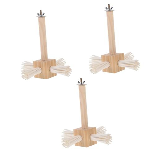 YARNOW 3St Papagei Spielzeug Spielzeuge Vogelkäfig Papageienbarschständer Sittichstange aus Holz Vogelstangen Langen Puzzle-Vogel die Schaukel Zubehör rotieren aufstehen hölzern YARNOW 3St Papagei Spielzeug Spielzeuge Vogelkäfig Papageienbarschständer Sittichstange aus Holz Vogelstangen Langen Puzzle-Vogel die Schaukel Zubehör rotieren aufstehen hölzern von YARNOW