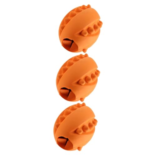 YARNOW 3st Spielzeugball Interessantes Kauspielzeug Entzückendes Welpenspielzeug Ausgabe Von Leckereien Schönes Molares Spielzeug Kompaktes Molares Spielzeug Hundebedarf Gummi Hundefutter von YARNOW