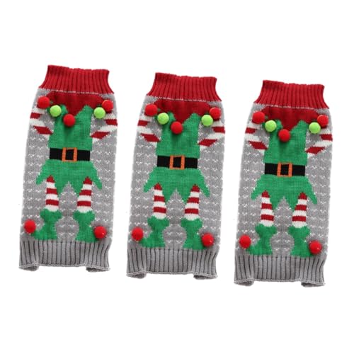 YARNOW 3St Weihnachtskleidung für Haustiere hundewintermantel Weihnachtskostü für Hunde Hundepullover Hundeclown-Pullover Kleider Weihnachtspullover Hundekleidung Welpenkleidung YARNOW 3St Weihnachtskleidung für Haustiere hundewintermantel Weihnachtskostü für Hunde Hundepullover Hundeclown-Pullover Kleider Weihnachtspullover Hundekleidung Welpenkleidung von YARNOW