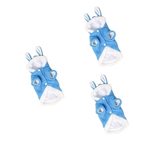 YARNOW 3St Winterkleidung für Haustiere Hund Kaninchen kostü Hund Tuch Joggingkleidung für Hunde Erdbeer-Hundehütte Kleider Haustierkleidung Hundekleid Wintermodelle Jacke mit Hut von YARNOW