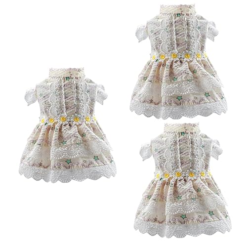 YARNOW 3stücke Hundekleid Blumenmuster Für Kleine Hunde Leichte Sommerkleidung Für Welpen Für Partys Und Besondere Anlässe Aus Hautfreundlichem Material Zartem YARNOW 3stücke Hundekleid Blumenmuster Für Kleine Hunde Leichte Sommerkleidung Für Welpen Für Partys Und Besondere Anlässe Aus Hautfreundlichem Material Zartem von YARNOW
