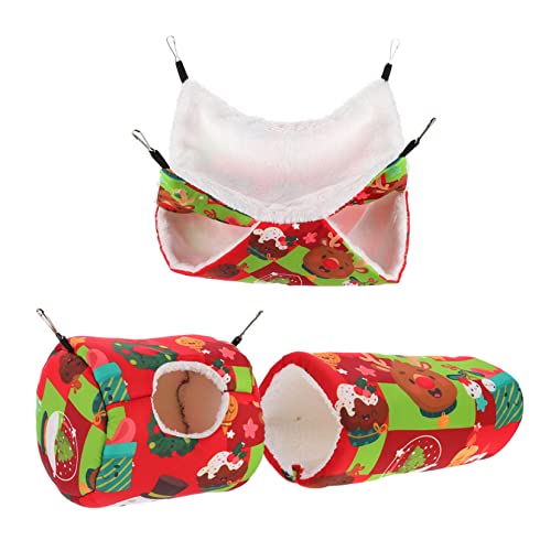 YARNOW 3Stücke Hängendes Hamster Nest Warmes Schlafhaus Für Kleine Haustiere Für Hamster Meerschweinchen Und Andere Kleintiere Zu Installieren Süßes Design von YARNOW