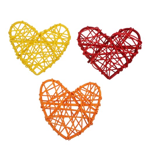 YARNOW 3stücke Rattan-vogelspielzeug Für Papageien Pickspielzeug Mit Gewebten Accessoires Vogel Käfig Zubehör Für Sittiche Und Nymphensittiche Fördert Kauen Und Klettern von YARNOW