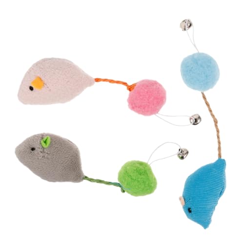 YARNOW 3Stücke Teiliges Interaktives Plüsch Katzenspielzeug Kauspielzeug für Katzen im Innenbereich Mäuse für Kätzchen Mentale Stimulation und Unterhaltung für Ihre YARNOW 3Stücke Teiliges Interaktives Plüsch Katzenspielzeug Kauspielzeug für Katzen im Innenbereich Mäuse für Kätzchen Mentale Stimulation und Unterhaltung für Ihre von YARNOW