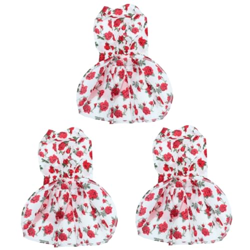 YARNOW 3St Sommerkleid für Hunde Blumenhaustierkleidung kleines Hundeshirt ädchen-Shirt ädchenbluse Weihnachtsoutfit für Hunde Rock Trachtenhemd Haustier Hund Hündchen YARNOW 3St Sommerkleid für Hunde Blumenhaustierkleidung kleines Hundeshirt ädchen-Shirt ädchenbluse Weihnachtsoutfit für Hunde Rock Trachtenhemd Haustier Hund Hündchen von YARNOW