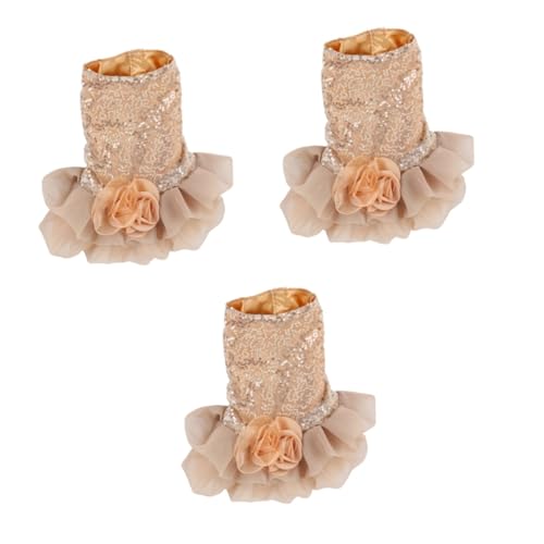 YARNOW 3st Hochzeitskleid Für Hunde Haustierkleidung Hund Tuch Hundekleid Sommer Kleider Für Die Hochzeit Sommerkleidung Für Haustiere Haustier-Shirts Golden YARNOW 3st Hochzeitskleid Für Hunde Haustierkleidung Hund Tuch Hundekleid Sommer Kleider Für Die Hochzeit Sommerkleidung Für Haustiere Haustier-Shirts Golden von YARNOW