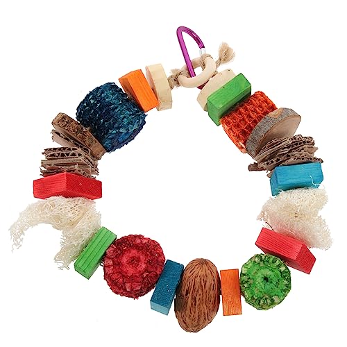 YARNOW 3 Stücke Papagei Kauen Spielzeug Vogel Hängen Kauen Spielzeug Sicher Holz Material Dekorative YARNOW 3 Stücke Papagei Kauen Spielzeug Vogel Hängen Kauen Spielzeug Sicher Holz Material Dekorative von YARNOW