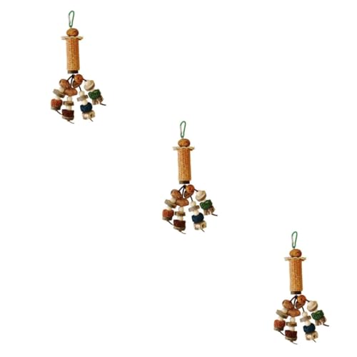 YARNOW 3st Papagei Spielzeug Vogelspielplatz Vögel Spielzeug Zartes Sittichspielzeug Schönes Papageienspielzeug Spielzeug Für Vogelstangen Kauspielzeug Für Sittiche Maiskolben-rattankugel YARNOW 3st Papagei Spielzeug Vogelspielplatz Vögel Spielzeug Zartes Sittichspielzeug Schönes Papageienspielzeug Spielzeug Für Vogelstangen Kauspielzeug Für Sittiche Maiskolben-rattankugel von YARNOW