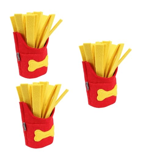 YARNOW 3st Schnüffelspielzeug Für Haustiere Lustige Hundespielzeuge Großes Hundespielzeug Interaktives Hundespielzeug -plüsch Plüschtier Essen Rot Snack Backenzahn Filzstoff YARNOW 3st Schnüffelspielzeug Für Haustiere Lustige Hundespielzeuge Großes Hundespielzeug Interaktives Hundespielzeug -plüsch Plüschtier Essen Rot Snack Backenzahn Filzstoff von YARNOW