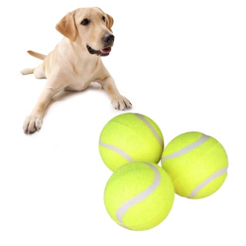 YARNOW 3stücke Tennisbälle Für Hunde Kaubälle Für Training Spiel Und Zahnpflege Für Kleine Und Große Hunde von YARNOW