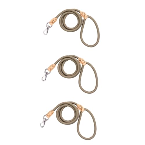 YARNOW 3 Stück Beige Hundeleine Aus Kletterseil 1 cm X 1 25 M Robuste Trainingsleine Aus Nylon Mit Sicherem Metallclip YARNOW 3 Stück Beige Hundeleine Aus Kletterseil 1 cm X 1 25 M Robuste Trainingsleine Aus Nylon Mit Sicherem Metallclip von YARNOW
