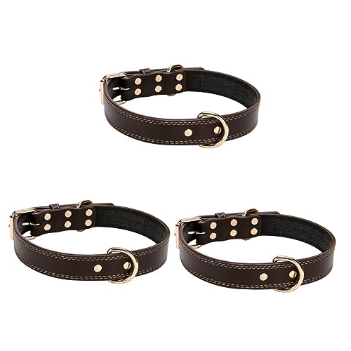 YARNOW 3 Stücke Nette Hundehalsband Verstellbare Haustier D-niet Decor Glocke Große Haustier Für Hunde YARNOW 3 Stücke Nette Hundehalsband Verstellbare Haustier D-niet Decor Glocke Große Haustier Für Hunde von YARNOW